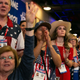Supporters react as former US President Donald Trump speaks at the Conservative Political Action Conference (CPAC) in Dallas, Texas on July 11, 2021